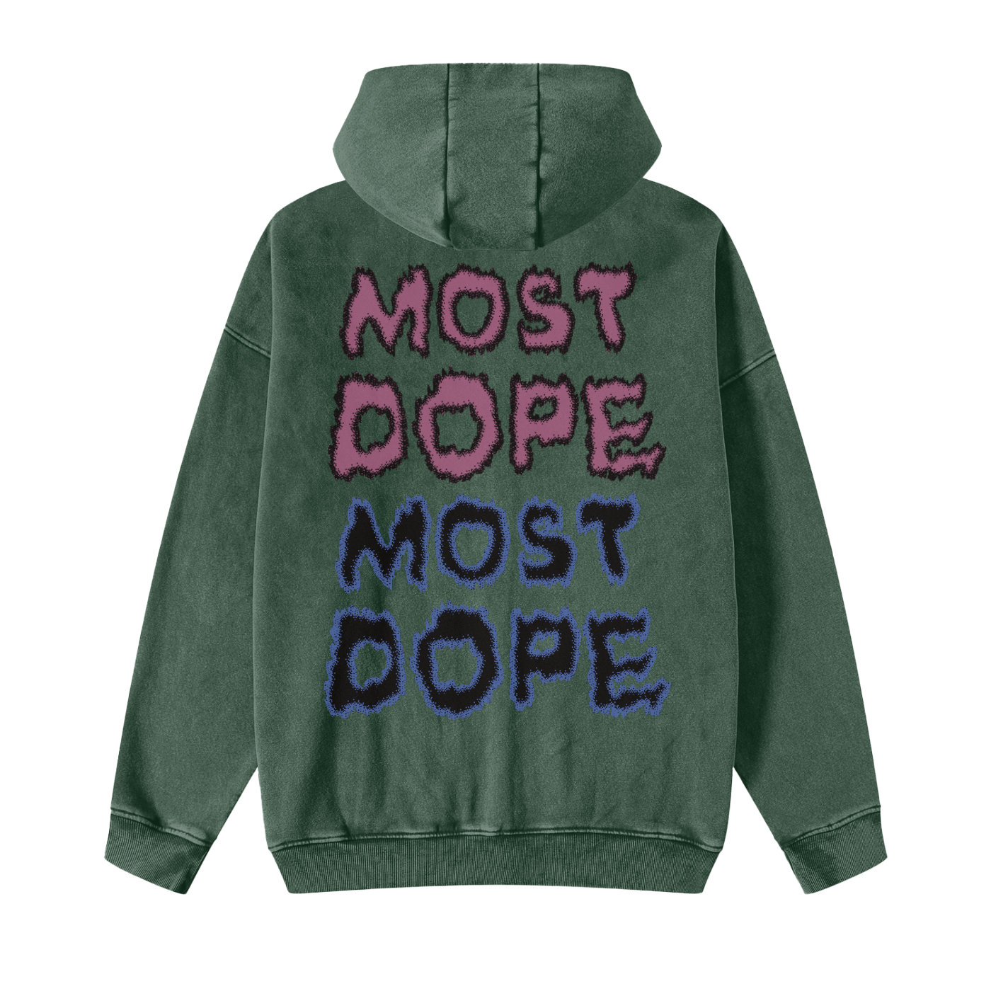 Snow Washed Zip-Through Hoodie