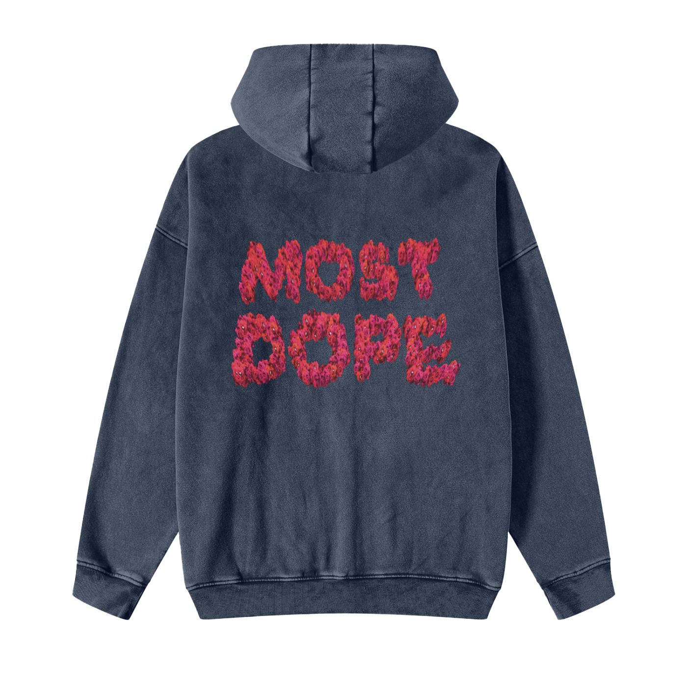 Snow Washed Most Dope Zip-Through Hoodie