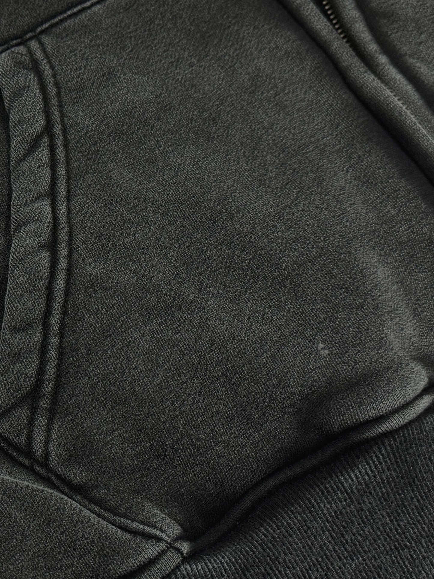 Snow Washed Zip-Through Hoodie