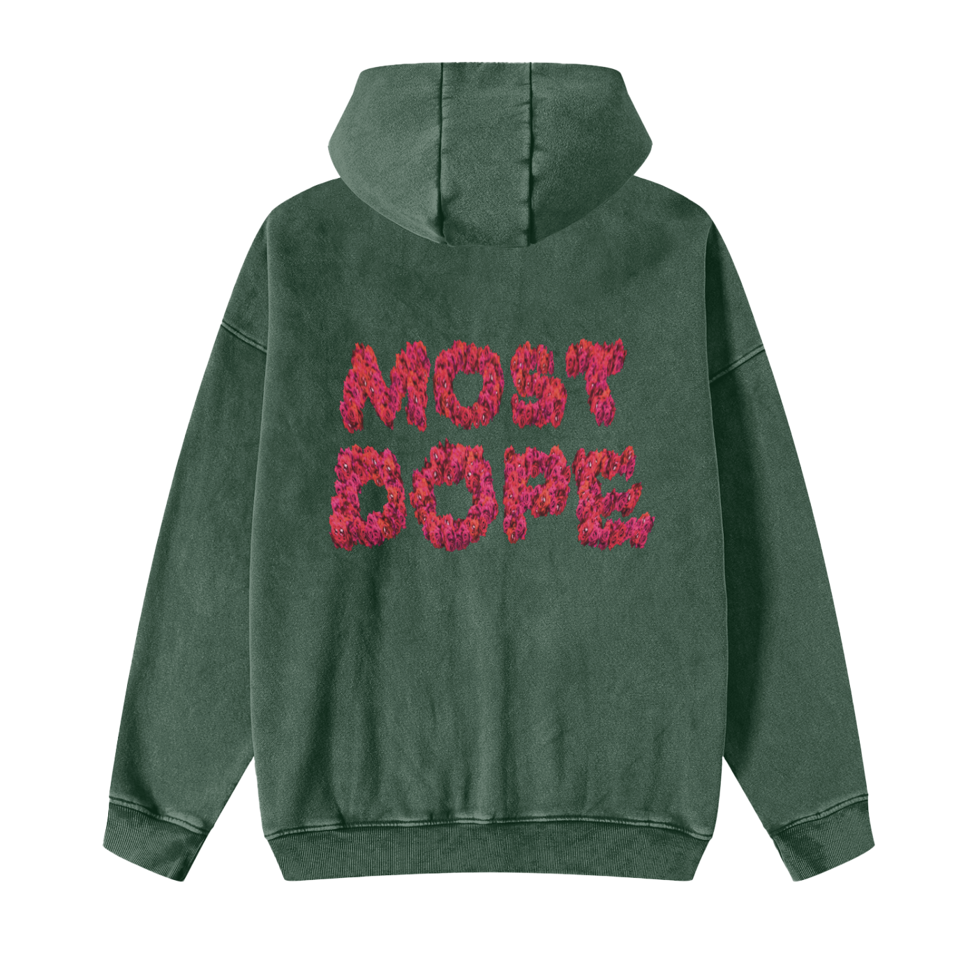 Snow Washed Most Dope Zip-Through Hoodie