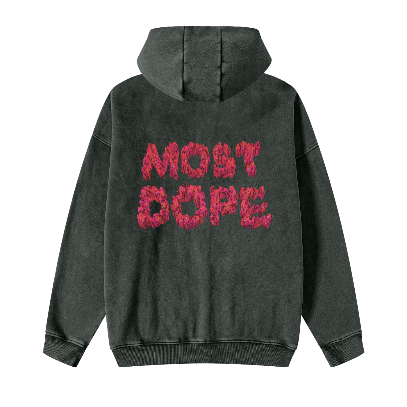 Snow Washed Most Dope Zip-Through Hoodie