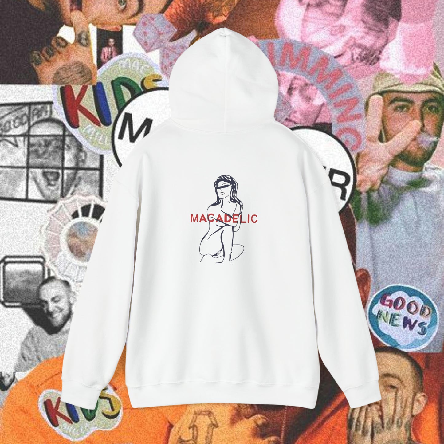 “Macadelic” Front and back print Sweatshirt