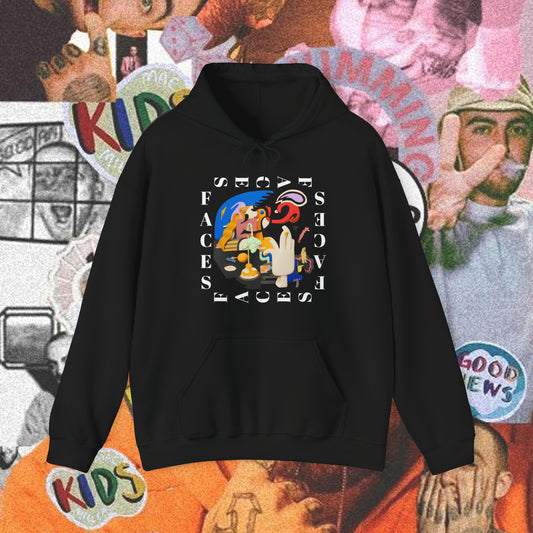 Faces front print Sweatshirt